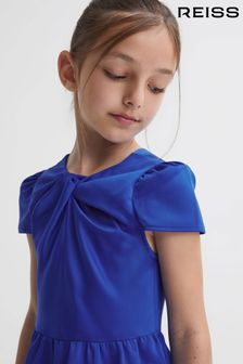 Reiss Blue Maria Junior Knot Detail Dress (N02001) | 536 SAR