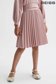 Reiss Pink Ezra Junior Pleated Elasticated Skirt (N02003) | OMR32