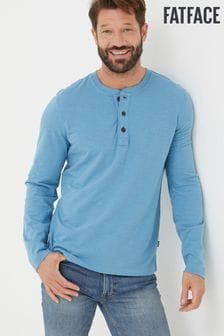 Fat Face Light Blue Woodside Slub Henley T-Shirt (N02052) | 50 €