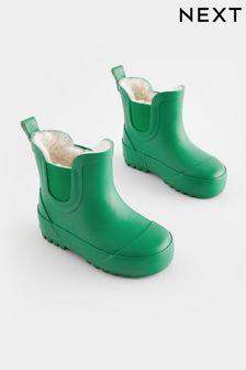 Bright Green - Warm Lined Ankle Wellies (N02110) | DKK165 - DKK195