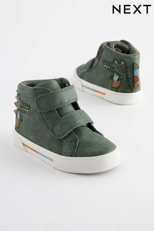 Mineral Green Crocodile Standard Fit (F) Warm Lined Touch Fastening Boots (N02129) | €25 - €31