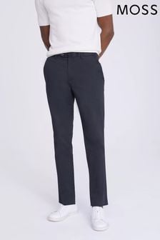 MOSS Blue Slim Chino Trousers (N02256) | 297 QAR