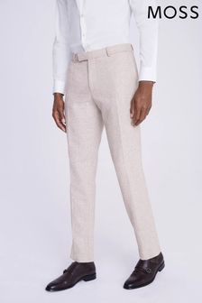MOSS Natural Check Trousers (N02261) | OMR47