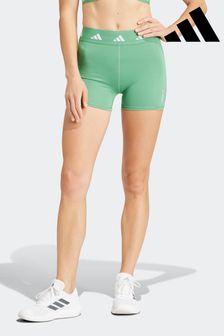 adidas Green Smokey Olive Canvas Techfit Shorts (N02428) | $39