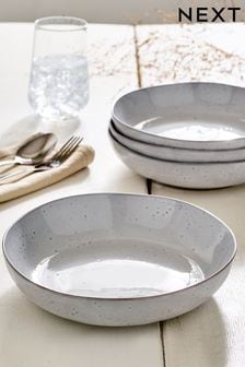 Grey Willow Pasta Bowls Set Of 4 (N02445) | $48