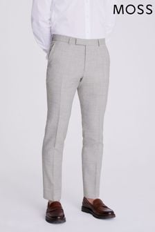 MOSS Slim Fit Light Grey Trousers (N02503) | €128