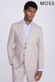 MOSS Regular Fit Natural Linen Jacket (N02546) | AED1,048
