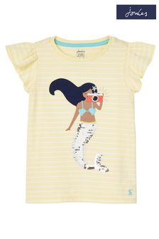 Joules Flutter Astra Appliqué Short Sleeve T-Shirt (N02590) | 26 € - 29 €