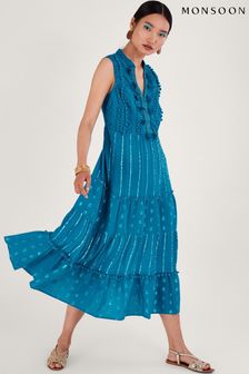 Платье-туника с эффектом металлик и кисточками Monsoon (N02631) | €69