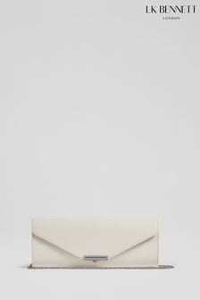 Natural - Lk Bennett Lucille Fine Glitter Clutch Bag (N02707) | 267 €