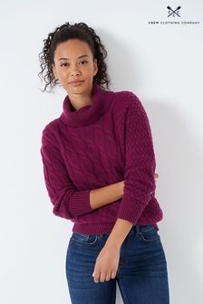Crew Clothing Company Cream teksturiran volnen pulover (N02806) | €43