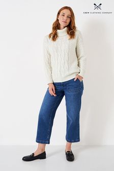 Crew Clothing Company Cream Textured Wool Jumper (N02810) | €43