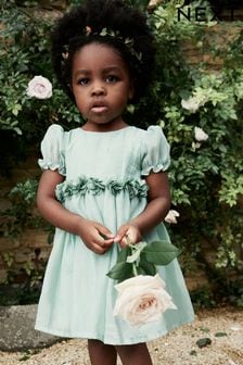 Mint Green Corsage Occasion Dress (3mths-8yrs) (N02855) | $45 - $57