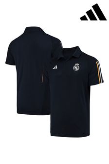 adidas Black Real Madrid Training Polo Shirt (N04002) | €57