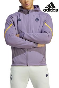 سترة بقنسوة للسفر D4gmd لنادي Real Madrid من Adidas (N04018) | 47 ر.ع
