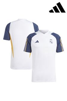adidas White Real Madrid Training Jersey (N04036) | AED222