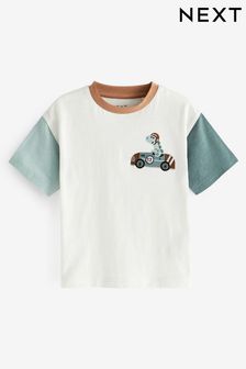 Multicolor - Camiseta de manga corta con aplique de personaje (3 meses a 7 años) (N04057) | 7 € - 10 €