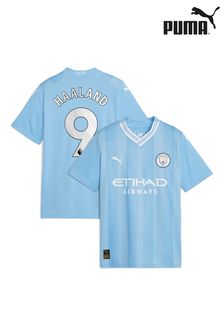 Puma Light Blue Haaland - 9 Kids Manchester City Home Replica 23/24 Football Shirt Kids (N04112) | €103