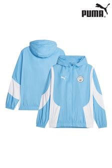 Puma Blue/White Manchester City Pre Match Jacket Womens (N04139) | €117