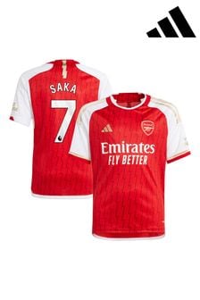adidas Red Saka - 7 Arsenal 23/24 Home Jersey Kids (N04180) | $201