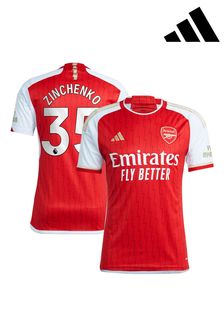 adidas Red Zinchenko - 35 Arsenal FC Stadium 23/24 Home Football Shirt (N04282) | 44,350 Ft