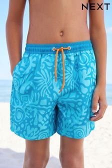 Blue Printed Swim Shorts (3-16yrs) (N04373) | 12 € - 22 €