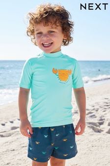 Blue Crab Sunsafe Top and Shorts Set (3mths-7yrs) (N04686) | €19 - €25