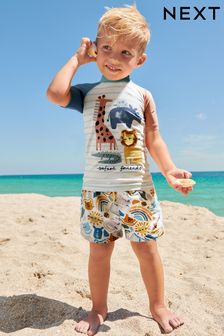 Sonnenschutzset aus Oberteil und Shorts (3 Monate bis 7 Jahre)