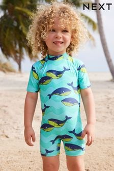 Mint Whale Sunsafe All-In-One Swimsuit (3mths-7yrs) (N04697) | Kč455 - Kč605