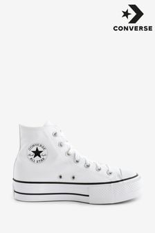 Converse White Chuck Taylor All Star Lift Wide Trainers (N04733) | KRW170,800