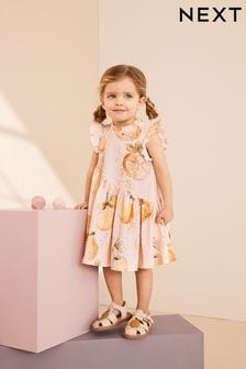 橘色 - 不對稱連衣裙 (3個月至7歲) (N04735) | NT$440 - NT$530