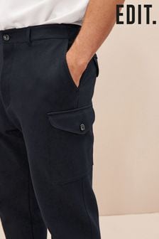 Navy Blue EDIT Cargo Trousers (N04753) | €29