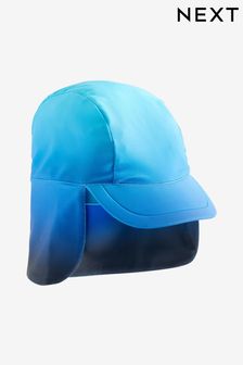أزرق ظلال ألوان متدرجة - قبعة سباحة بغطاء للأذنين (3 شهور -10 سنوات) (N04773) | 3 ر.ع - 4 ر.ع