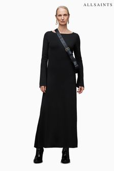 AllSaints Black Carolina Dress (N04864) | 688 QAR