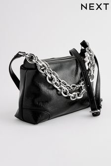 Black Pearl Chain Cross-Body Bag (N04910) | €24