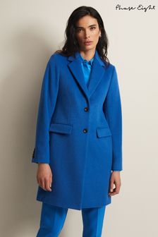 Phase Eight Blue Lydia Wool Smart Coat (N04917) | 152 €