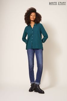 Women s Shirts White Stuff Blue Plain Tops Next Gibraltar