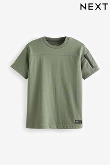 Green Short Sleeve Utility T-Shirt (3-16yrs) (N04951) | OMR3 - OMR4