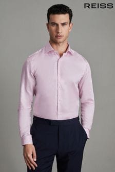 Reiss Pink Remote Reg Cotton Sateen Shirt (N05133) | AED562