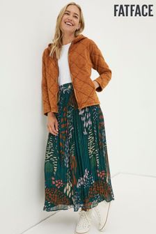 FatFace Brown Asher Quilted Zip Through Sweatshirt (N05196) | $190