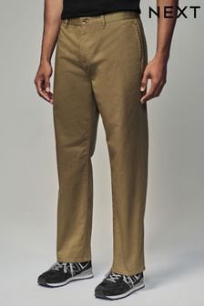 Leichte Bräune - Bequeme Passform - Utility Chino 100% Cotton Trousers (N05259) | 35 €