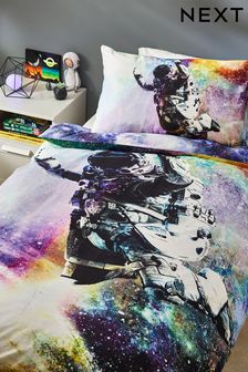 Multi Astronaut Space Duvet Cover and Pillowcase Set (N05392) | 101 SAR - 140 SAR