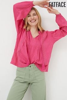 Розовый - Кружевная блузка с Freya Fatface (N05420) | €30