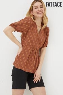 Fatface Bella Bluse mit Holzschnittmuster (N05422) | 32 €