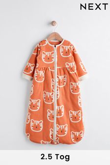 Orange Tiger 2.5 Tog Baby 100% Cotton Removable Sleeves Sleep Bag (N05434) | SGD 54 - SGD 60