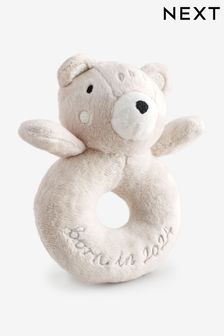 Born in 2024 Natural Bear Baby Rattle (N05440) | €13