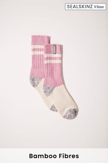 Sealskinz Womens Cawston Bamboo Mid Length Colour Blocked Socks (N05585) | €24