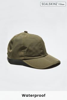 Oliwkowy - Wodoodporna czapka ze składanym daszkiem Sealskinz Salle (N05592) | 190 zł
