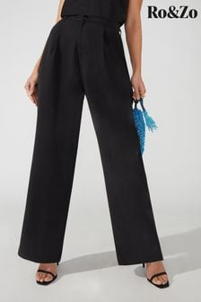 Ro&zo Lyocell Black Trousers (N05610) | 69 €