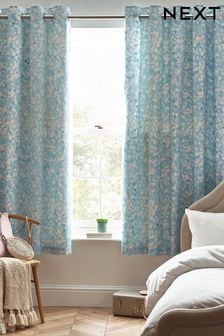 Teal Blue Ombre Ombre Eyelet Blackout Curtains (N05617) | €40 - €69